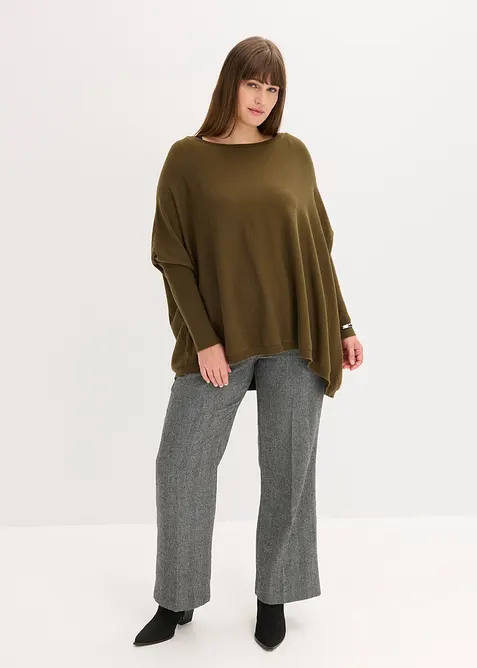 Pull en fine maille, viscose majoritaire, bonprix