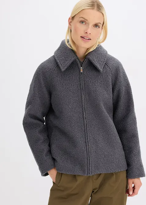 Blouson aus softem Bouclé, bonprix