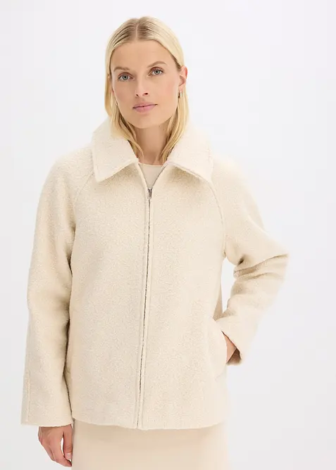 Blouson aus softem Boucl&eacute;, bonprix