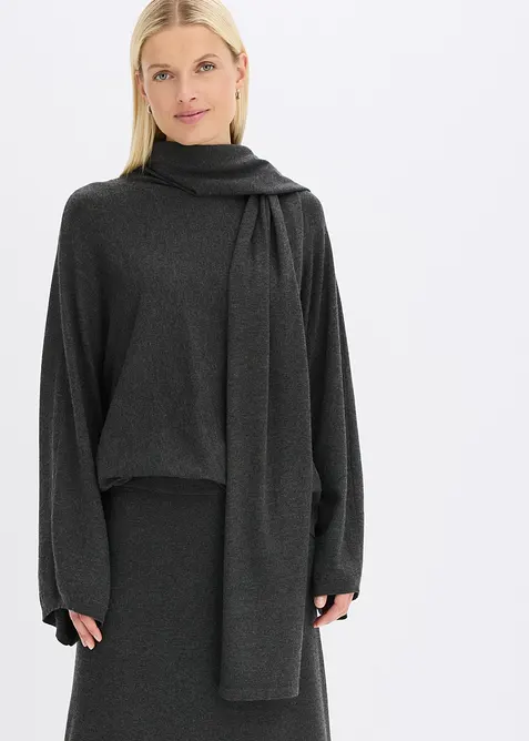 Pull en fine maille de viscose mélangée, bonprix