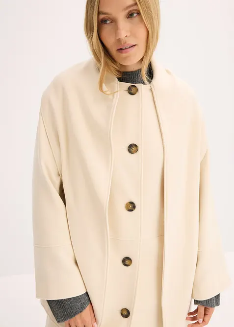 Oversize-Mantel mit zwei dezenten Nahttaschen, bonprix