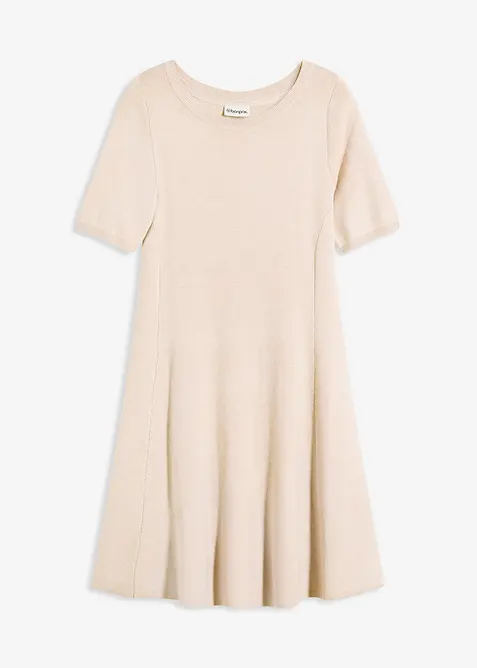 Robe en douce maille de viscose mélangée, bonprix