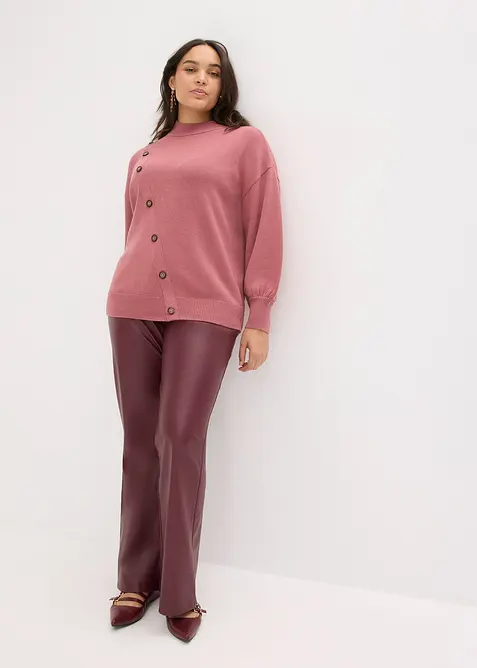Pullover mit Knopfleiste, bonprix