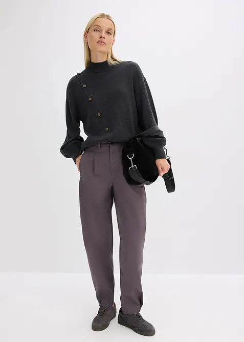 Pullover mit Knopfleiste, bonprix