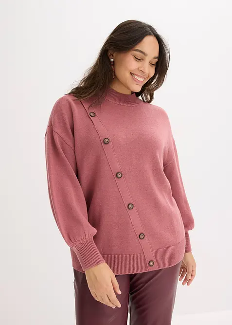 Pullover mit Knopfleiste, bonprix