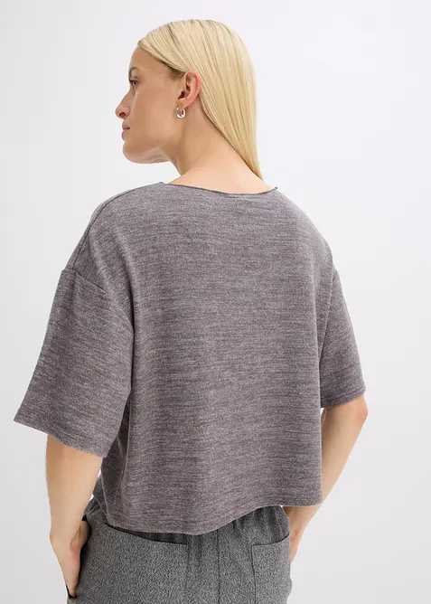 T-shirt court et boxy, bonprix