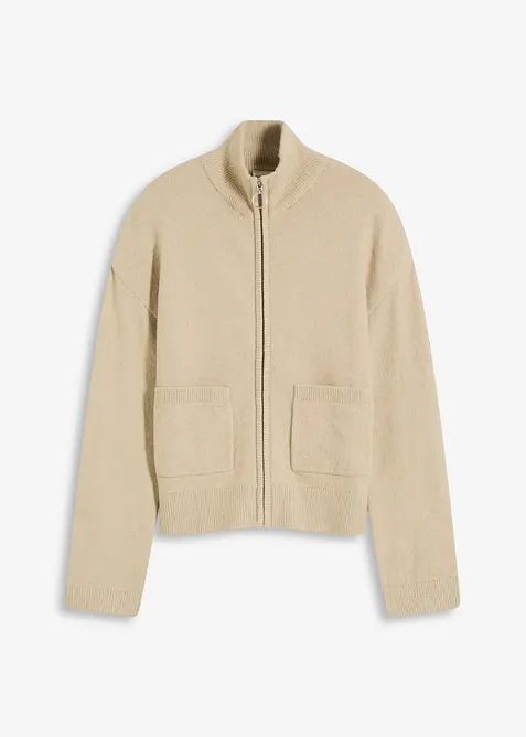 Strickjacke mit Reißverschluss, bonprix