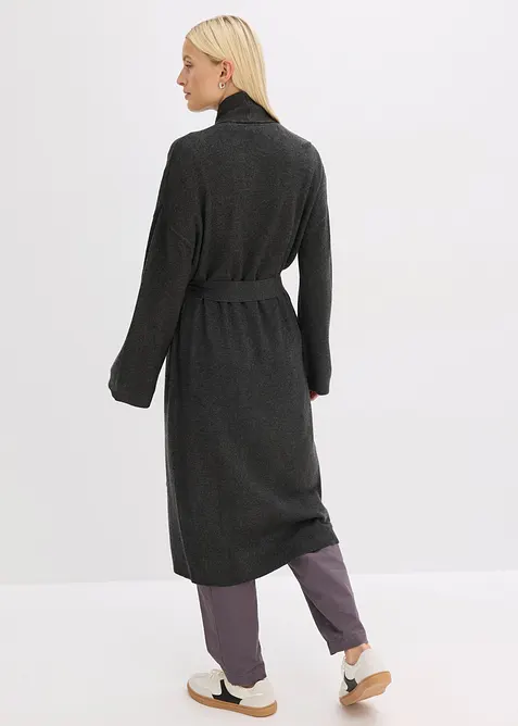 Long gilet en maille douce, viscose majoritaire, bonprix