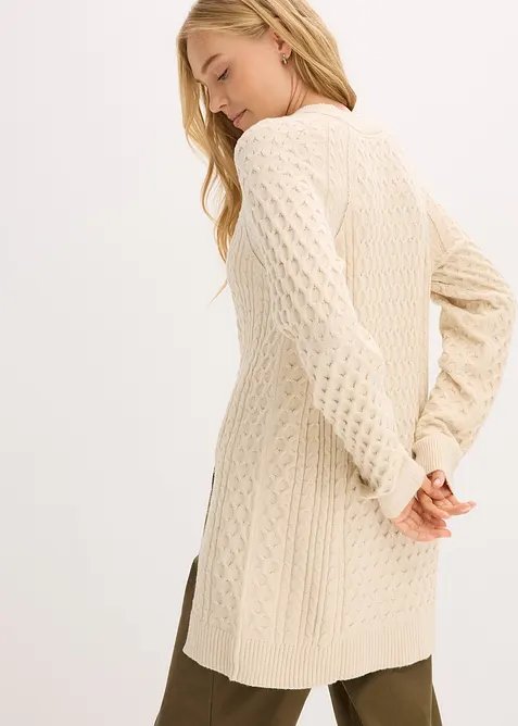 Longpullover aus fließendem Viskose-Mix, bonprix