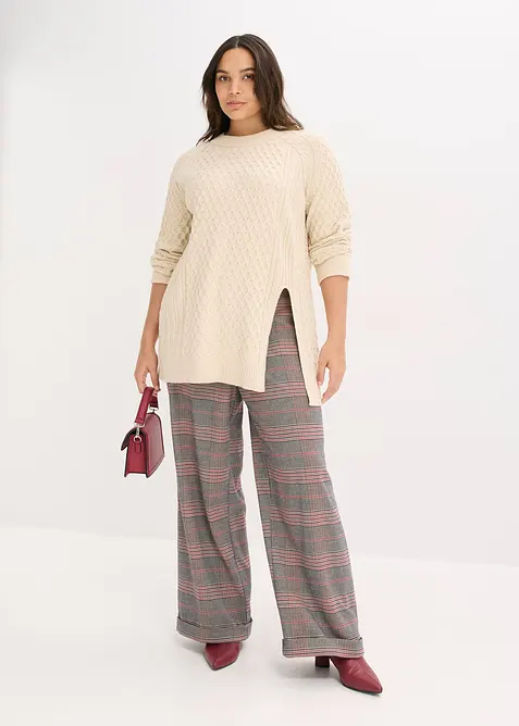 Longpullover aus flie&szlig;endem Viskose-Mix, bonprix