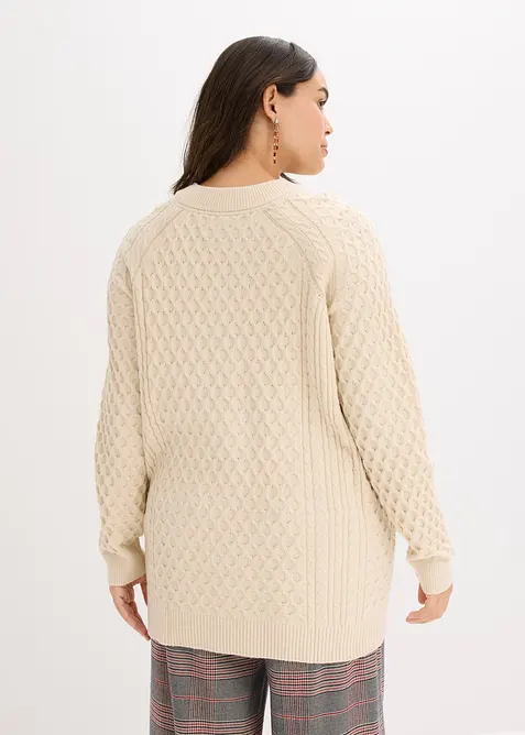 Longpullover aus flie&szlig;endem Viskose-Mix, bonprix