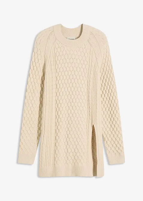 Longpullover aus fließendem Viskose-Mix, bonprix