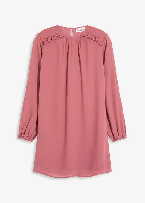 Robe courte en mousseline à volants, bonprix