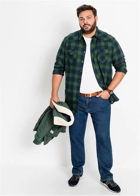 Chemisier en flanelle 100% coton, bonprix