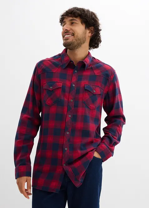 Flanellhemd aus reiner Baumwolle, bonprix