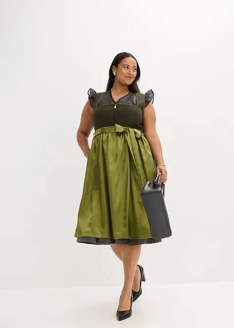 Dirndl avec tablier (ens. 2 pces), bonprix