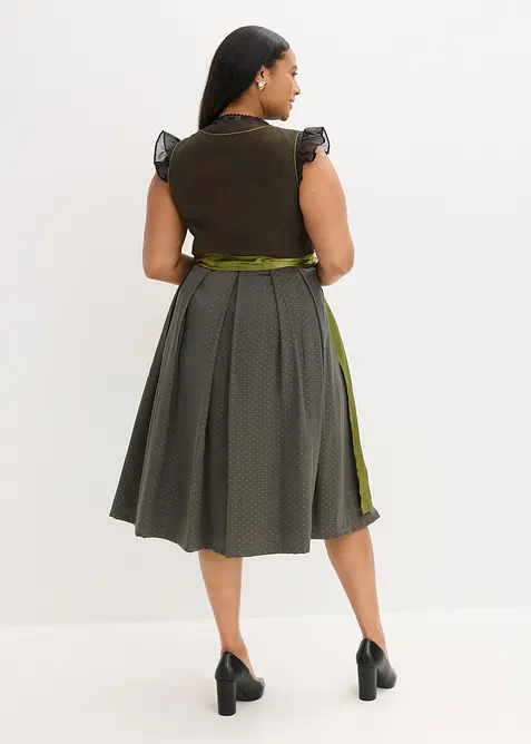 Dirndl avec tablier (ens. 2 pces), bonprix