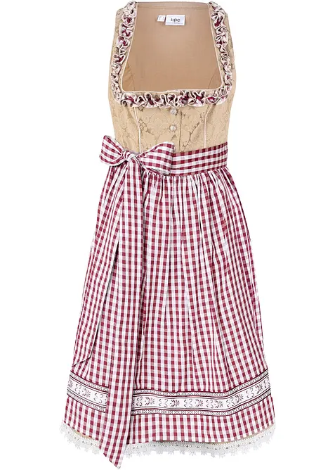 Dirndl avec tablier, longueur genou (ens. 2 pces), bonprix
