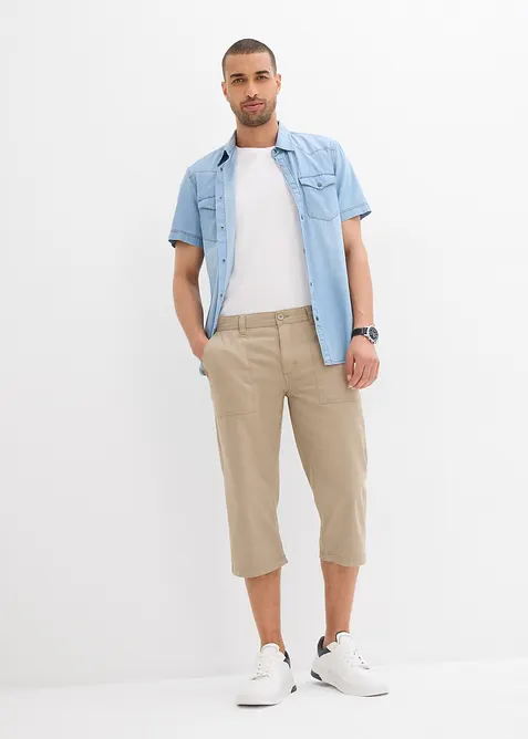 Long-Bermuda aus reiner Baumwolle Regular Fit, bonprix