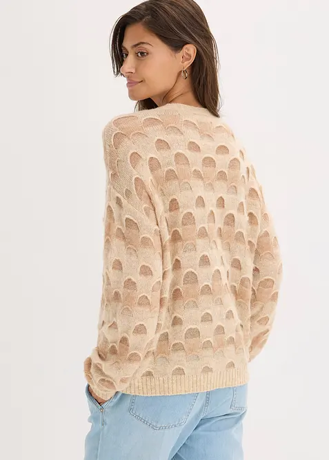 Softer Oversized Pullover mit Wolle und Alpaka, bonprix