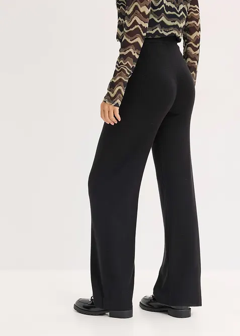 Pantalon en douce maille, viscose majoritaire, bonprix