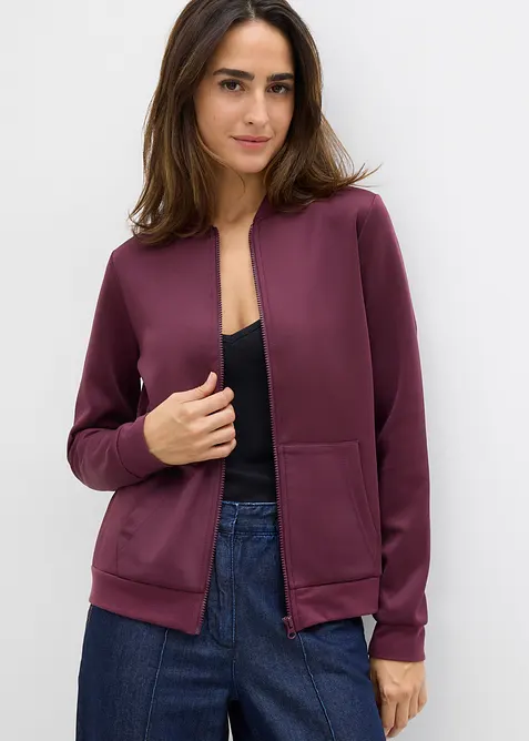Sweat zippé en néoprène, bonprix