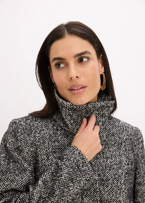 Legerer Übergangs-Kurzmantel in Woll-Optik, bonprix