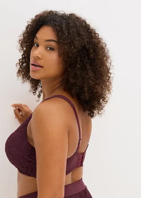 Schalen-BH mit gepolsterten Trägen und zarter Spitze, bonprix