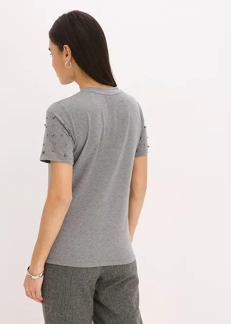 Shirt mit Perlen-Applikation, bonprix