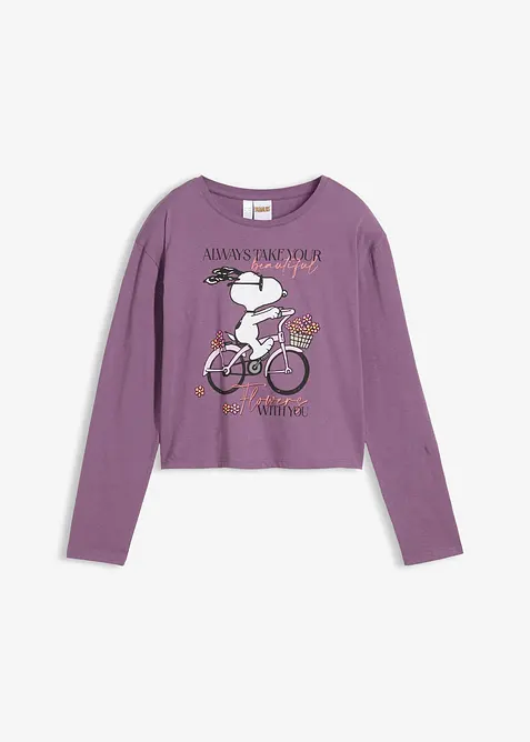 Langarmshirt Snoopy aus reiner Baumwolle, Peanuts