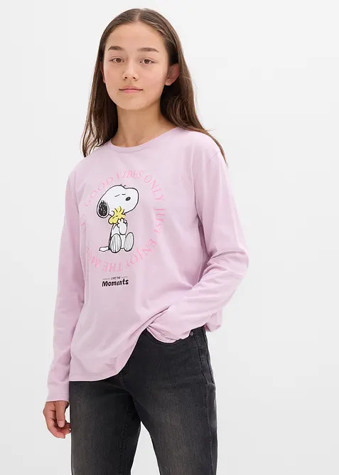 Langarmshirt Snoopy aus reiner Baumwolle, Peanuts
