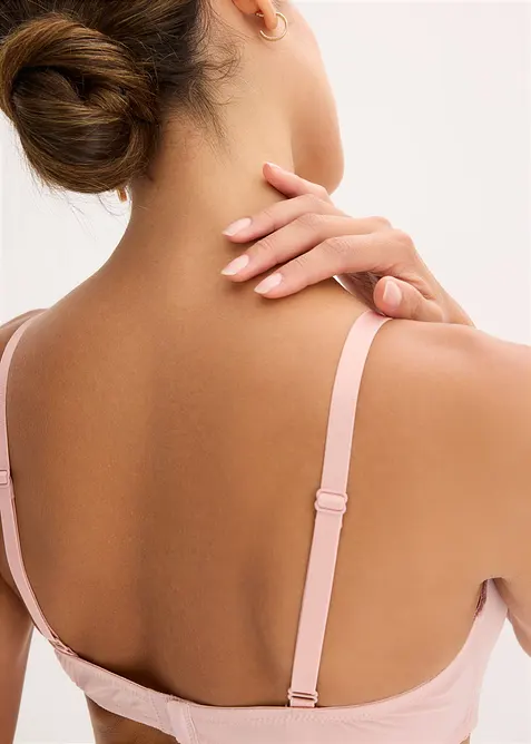 Schalen-BH ohne Bügel aus glänzendem Material, bonprix