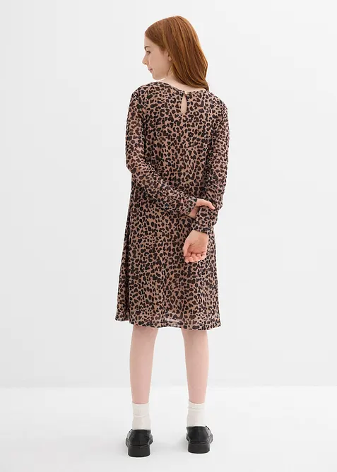 Robe courte en mesh, bonprix