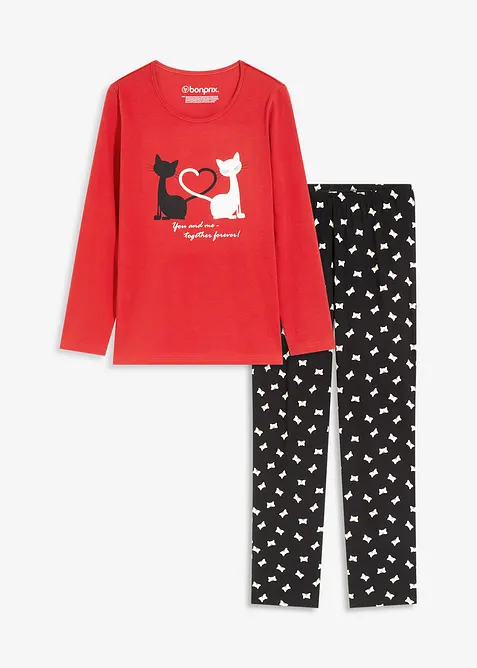 Pyjama mit Schlafmaske, bonprix