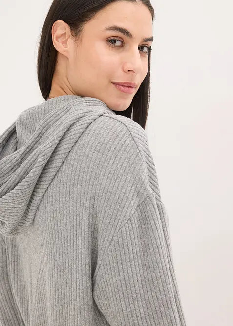 Weit geschnittener Loungewear Hausanzug aus weicher Rippe, bonprix