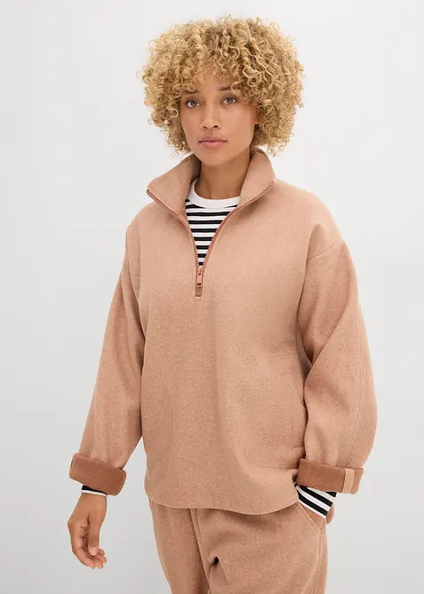 Oversize Pullover in Wolloptik, bonprix