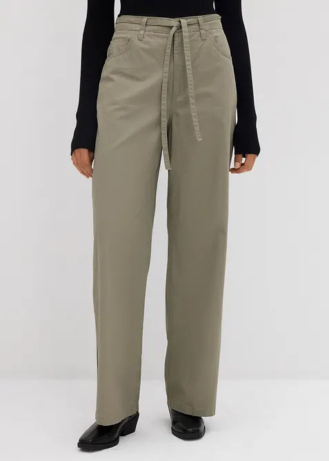 Pantalon en twill 100% coton, bonprix