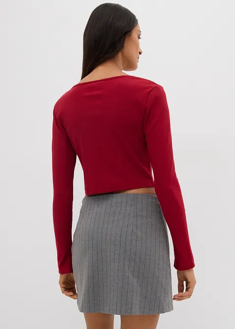 Kurzes Rippshirt, bonprix