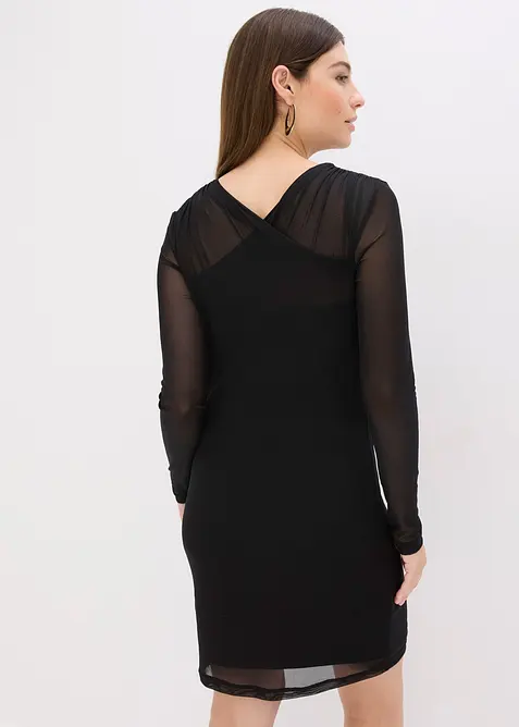 Robe en jersey mesh, bonprix