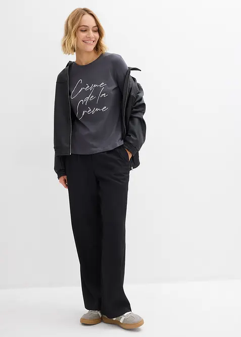 T-shirt manches longues 100% coton, bonprix