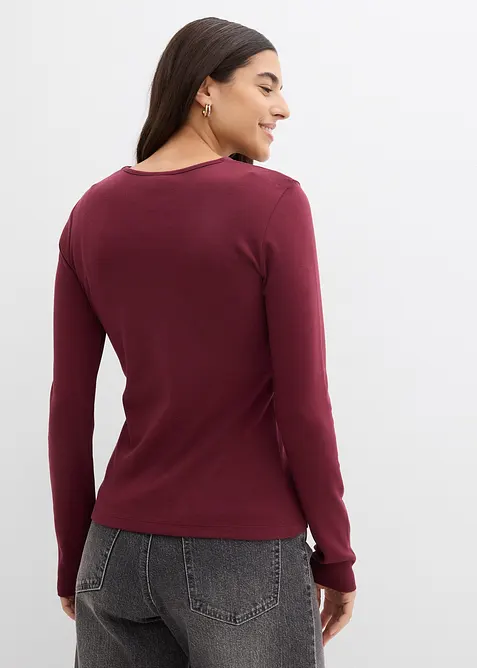 T-shirt manches longues 100% coton, bonprix