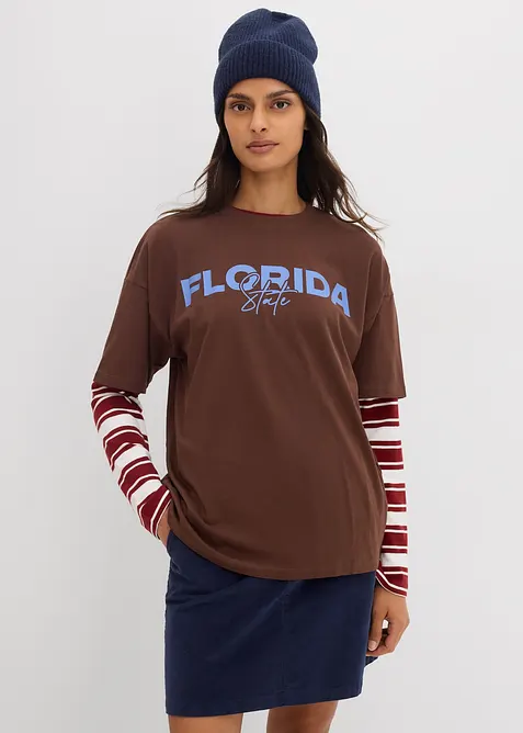 Oversize T-Shirt aus reiner Bio-Baumwolle, bonprix