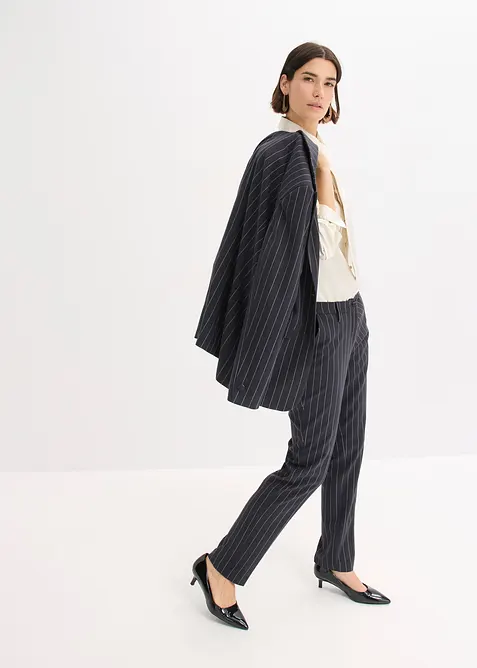 Chemisier en satin avec cravate amovible (2&nbsp;pces), bonprix