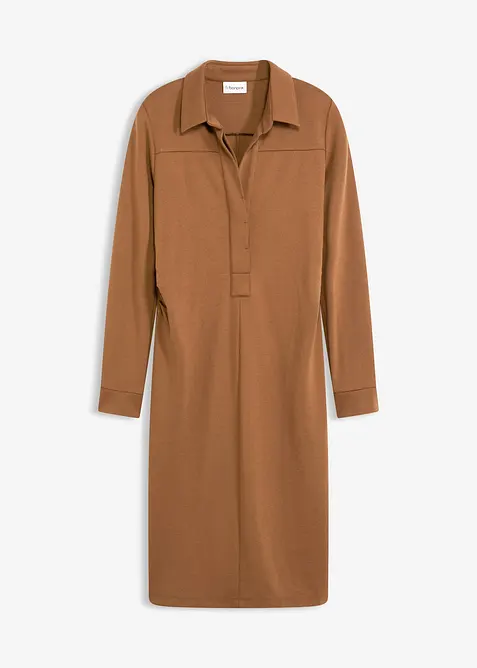 Robe-chemise en Punto di Roma, bonprix