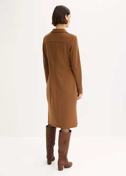 Robe-chemise en Punto di Roma, bonprix