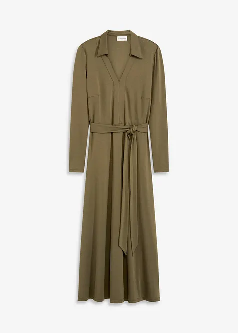 Hemdblusenkleid mit Viskose, bonprix