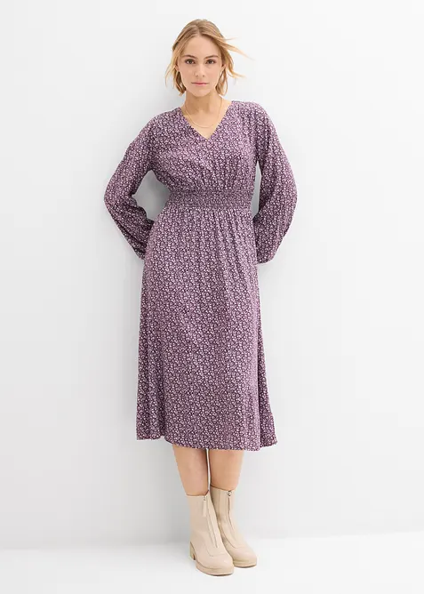 Robe midi en viscose fluide, bonprix