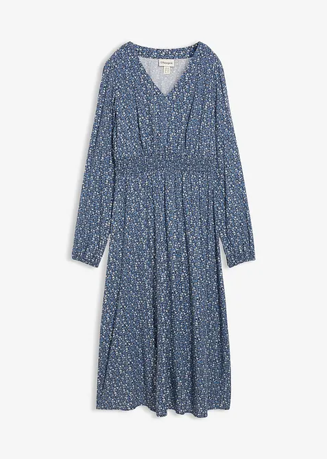 Midikleid aus flie&szlig;ender Viskose, bonprix