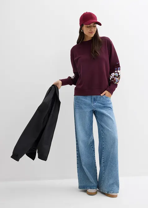 Sweatshirt aus Baumwoll-Mix, bonprix