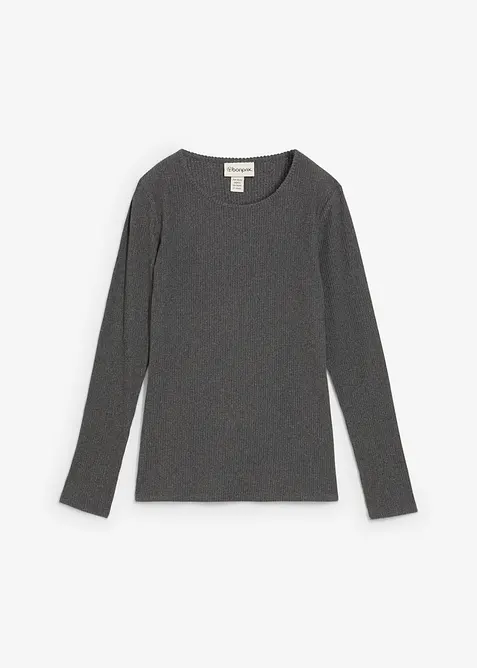 T-shirt thermique côtelé, bonprix